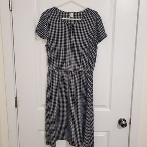 Old Navy Size M Dress black and white checkered